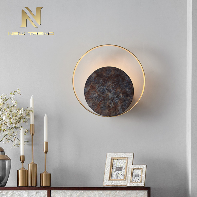 Fashion Style Antique Style Coffee Decorative Copper Indoor Led Wall Sconce