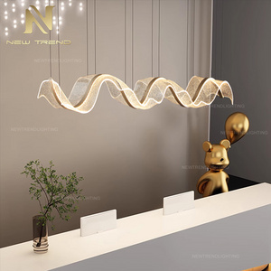 Modern Style Indoor Decoration Living Room Apartment Office Dinning Room Acrylic LED Chandelier