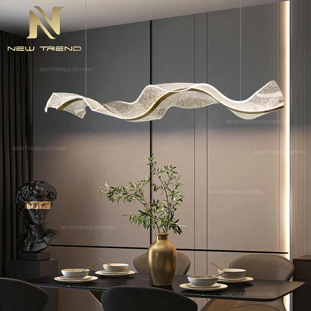 Modern Style Indoor Decoration Living Room Apartment Office Dinning Room Acrylic LED Chandelier