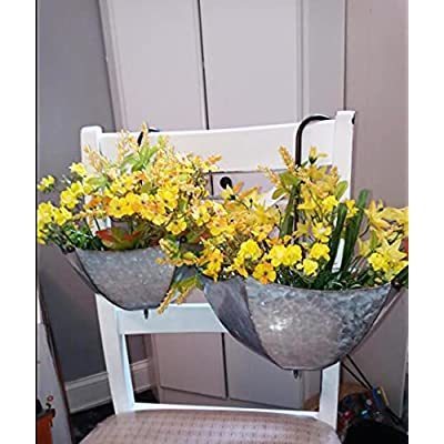 Unique Designed Inverted Umbrella Iron Planter Durable Home Decor Galvanized Flower Pots Metal Planter Indoor Decoration