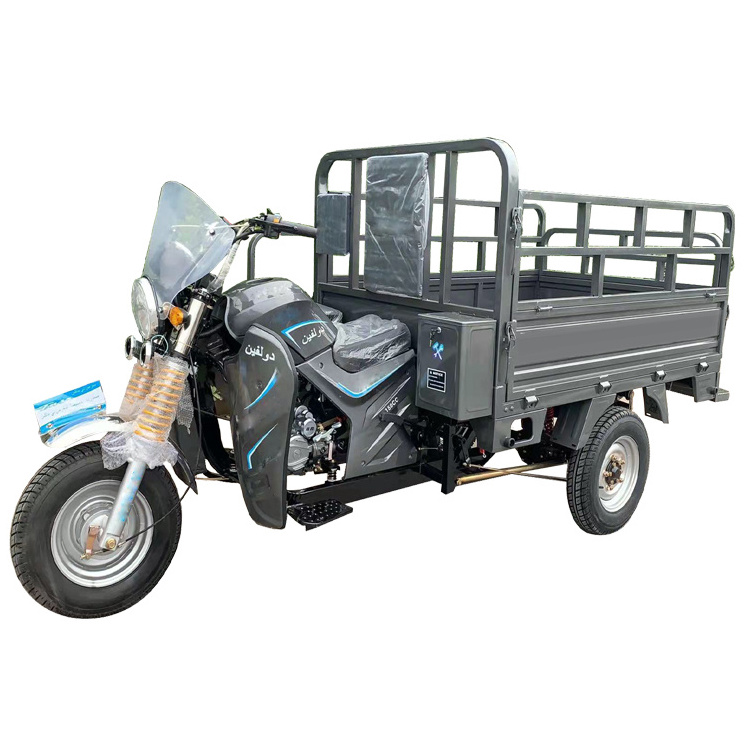 Water Cooled 3 Wheeler Gas Motorized Tricycle super high quality motorised cargo tricycle