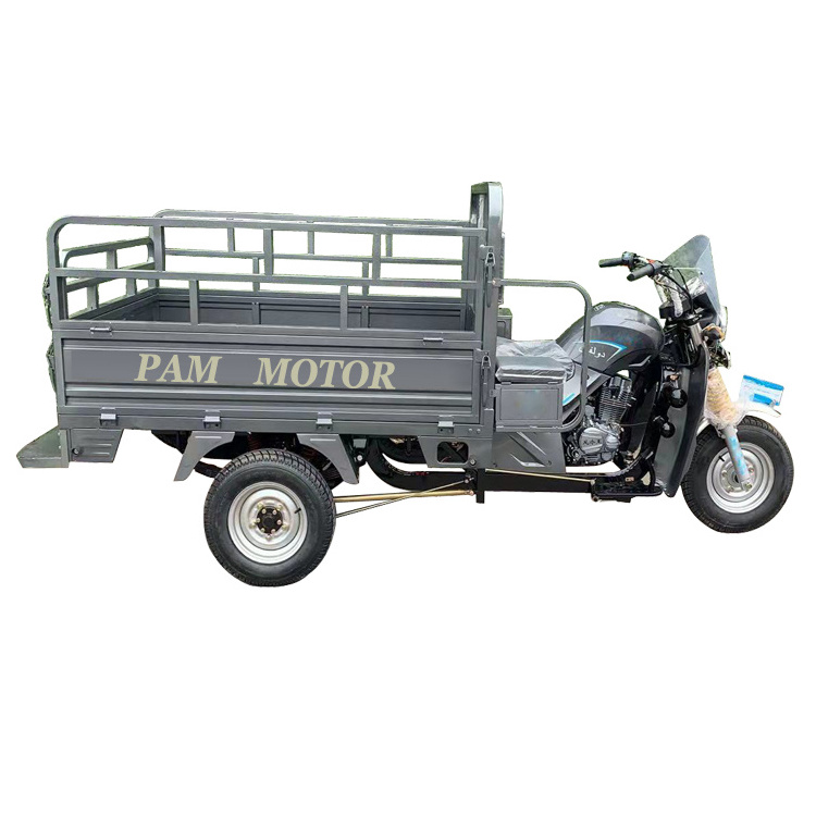 Water Cooled 3 Wheeler Gas Motorized Tricycle super high quality motorised cargo tricycle