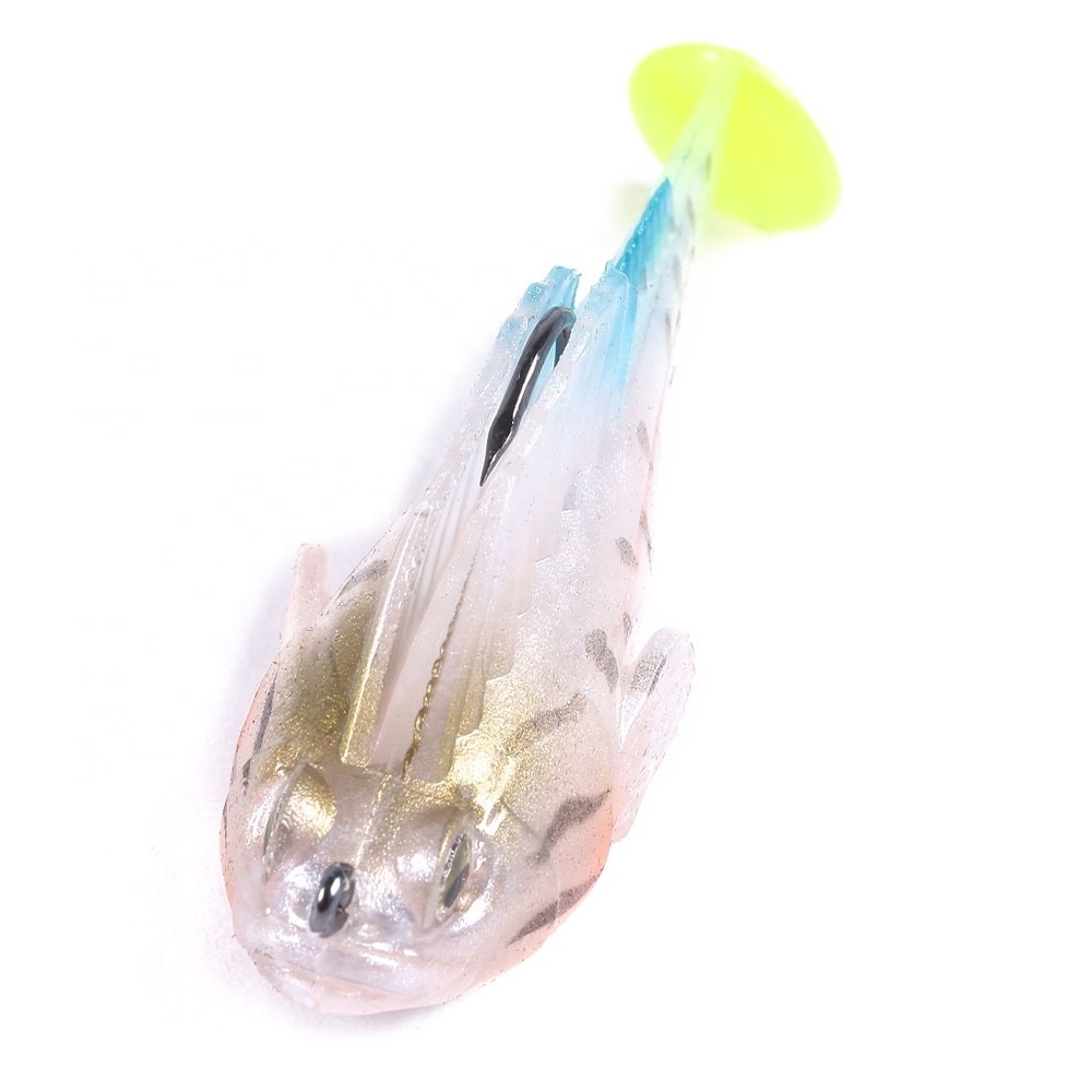 Swim Shad 70mm 14g Fishing Lure with Lead Rigged Soft Lure Softbaits Lure Sea Trout SwimBait for Bass Baitfish Lead inside