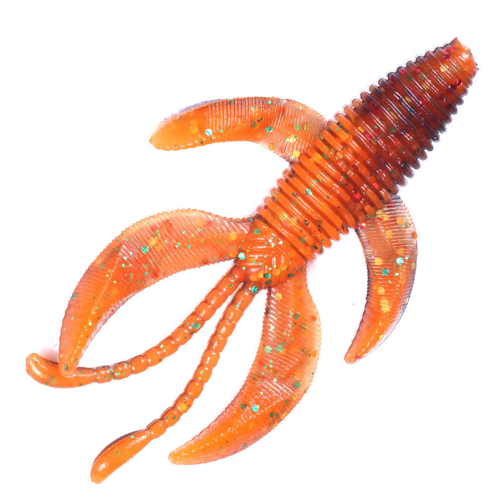 5.5cm/7.5cm  floating swing shrimp crawfish soft fishing swim bait lure for bass