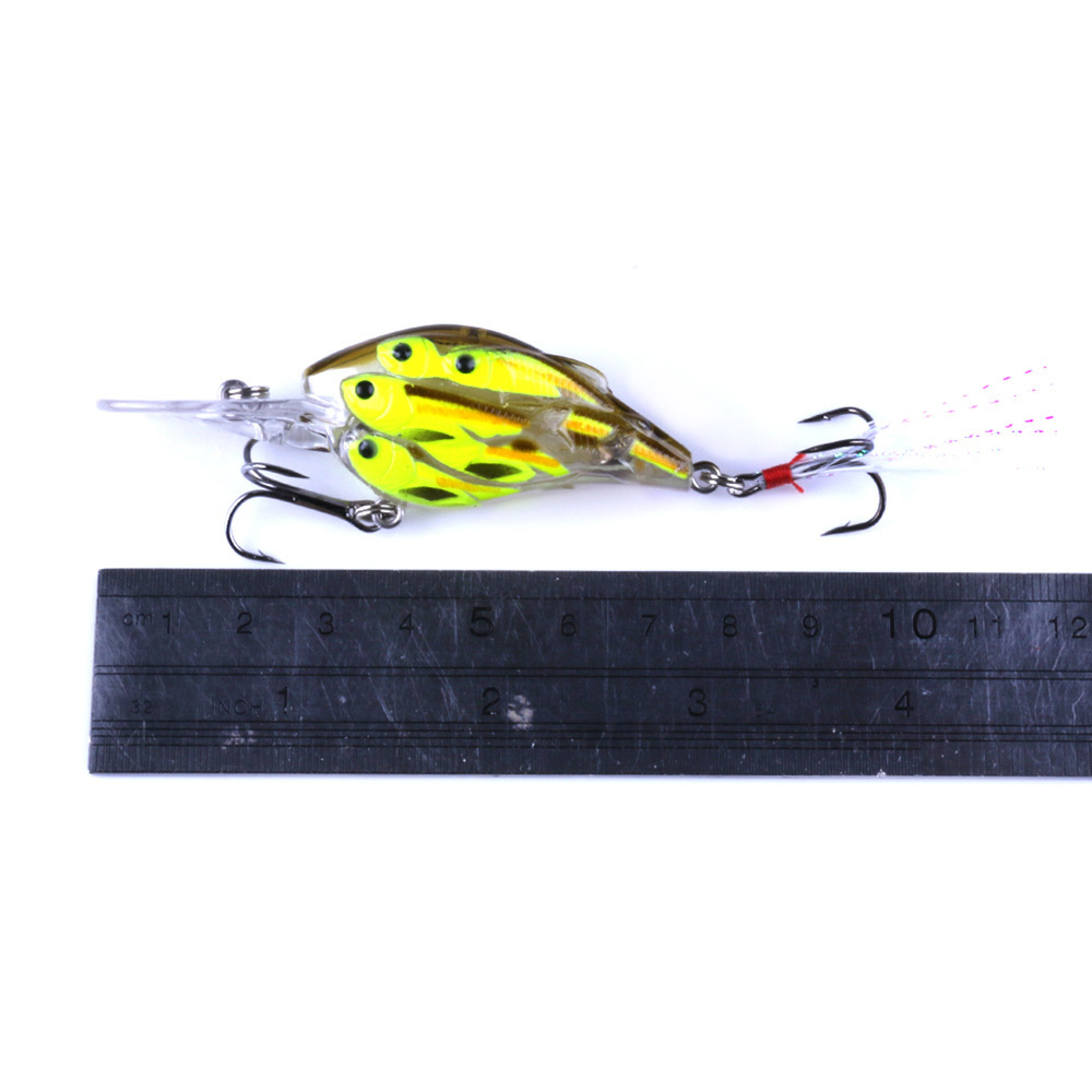 7.5CM 9G Crankbait With Rattle Ball Inside New Type Hard Plastic Group Fish Like Crankbait Fishing Lure Floating lure