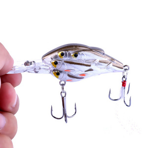 7.5CM 9G Crankbait With Rattle Ball Inside New Type Hard Plastic Group Fish Like Crankbait Fishing Lure Floating lure