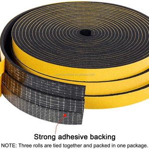 Foam Weather Stripping, EPDM Foam Strips with Adhesive High Density Foam Tape for Doors and Windows Insulation Film