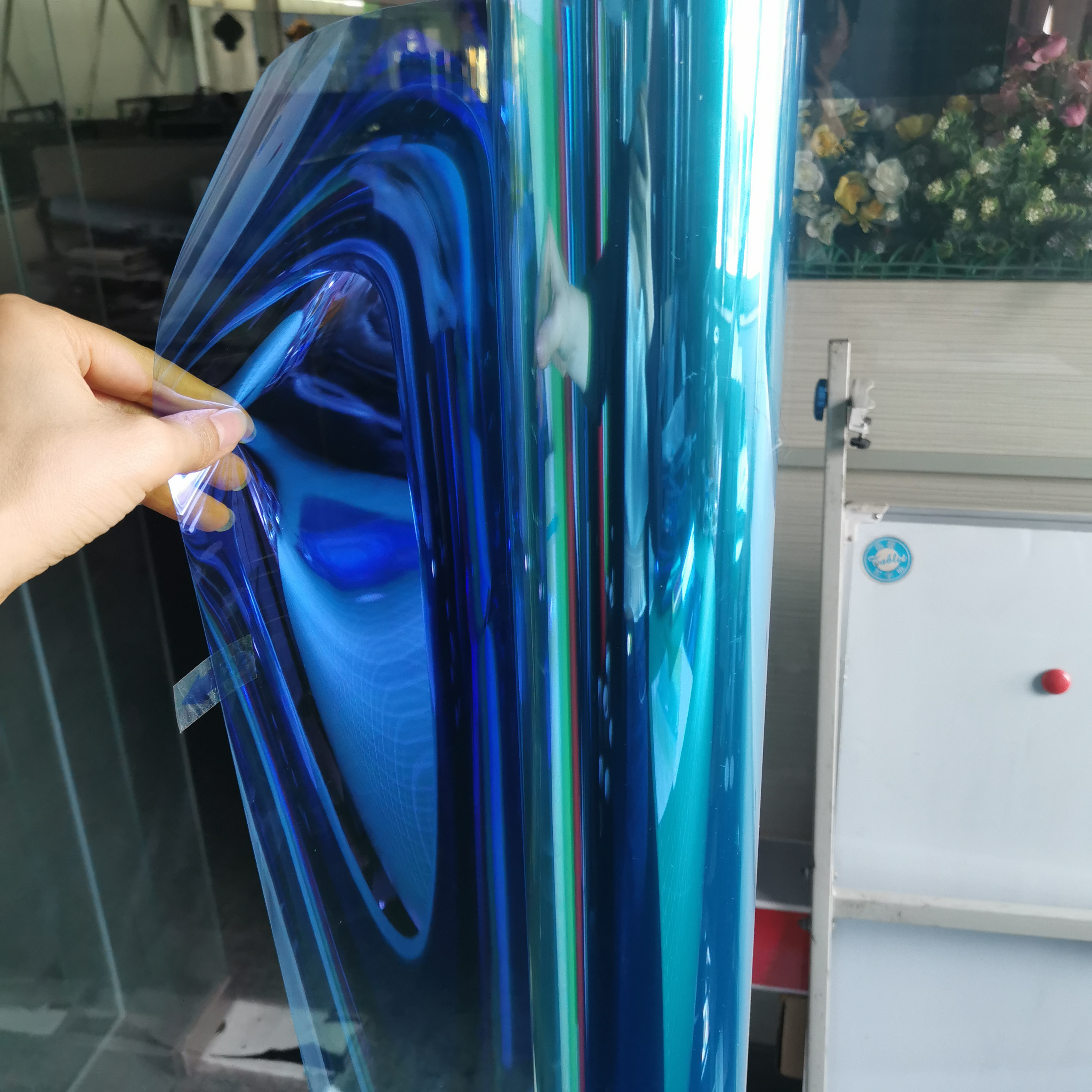 Blue Solar Car Tint Blue Purple Chameleon Nano Ceramic Auto Front Window Tint Film