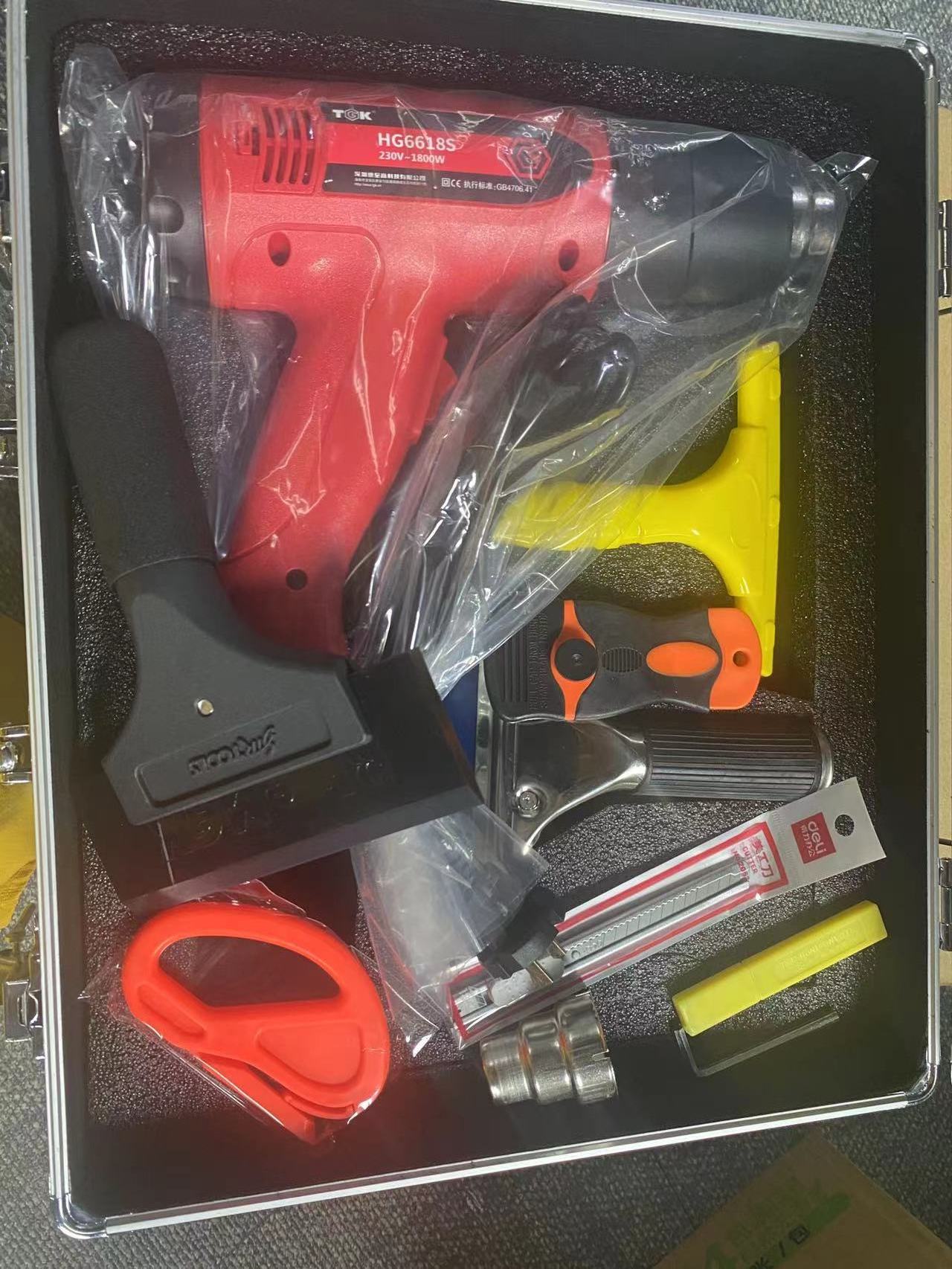 In Stock Solar Window Car Film Installation Tools Set For Car Wrapping Window Film Heat Gun Scraper Tool Kit Set