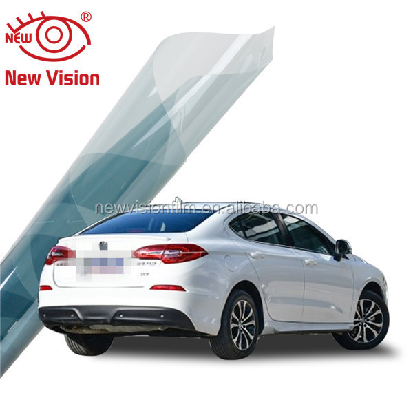 75100 high heat resistant UV 400 car window film light blue tinted skin protection nano ceramic window film