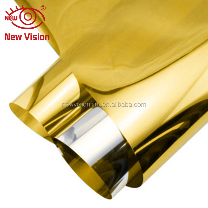 Good ductility silve/gold/green/blue color reflective window film mirror window film