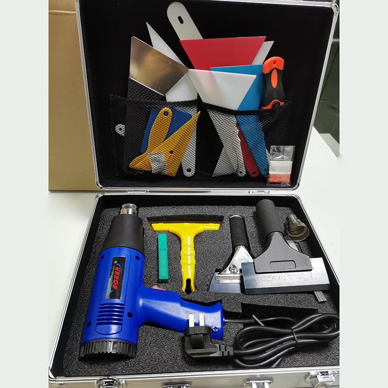 Heat gun plastic TPU installation tool kits for car wrapping vinyl window film