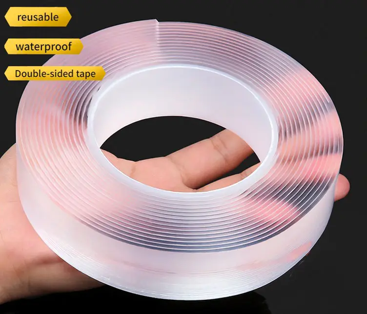 Double Sided Nano Tape Heavy Duty Multipurpose Removable Mounting Gel Strip Adhesive Grip Strong Sticky Wall Tape