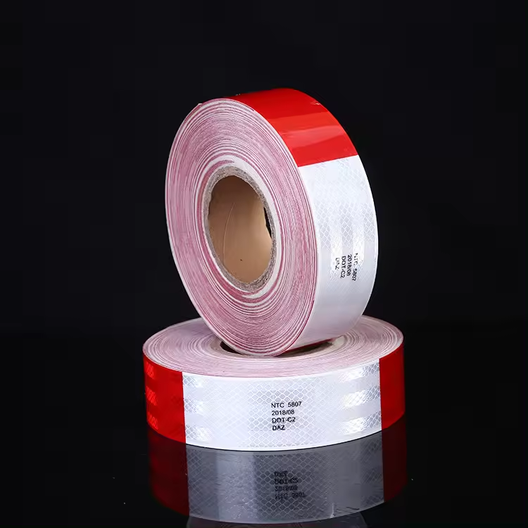 3m yellow conspicuity DOT-C2 reflective PVC tape film sheeting vinyl stripe sticker marker in roll with adhesive for truck car