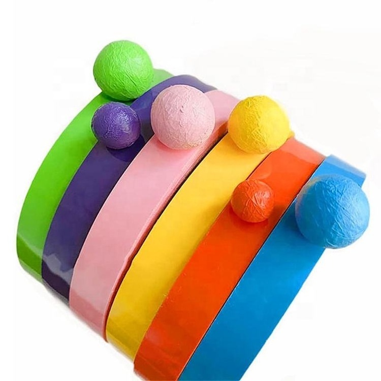 Decompression Sticky Ball Tape Rainbow Colorful Waterproof DIY Masking Tape