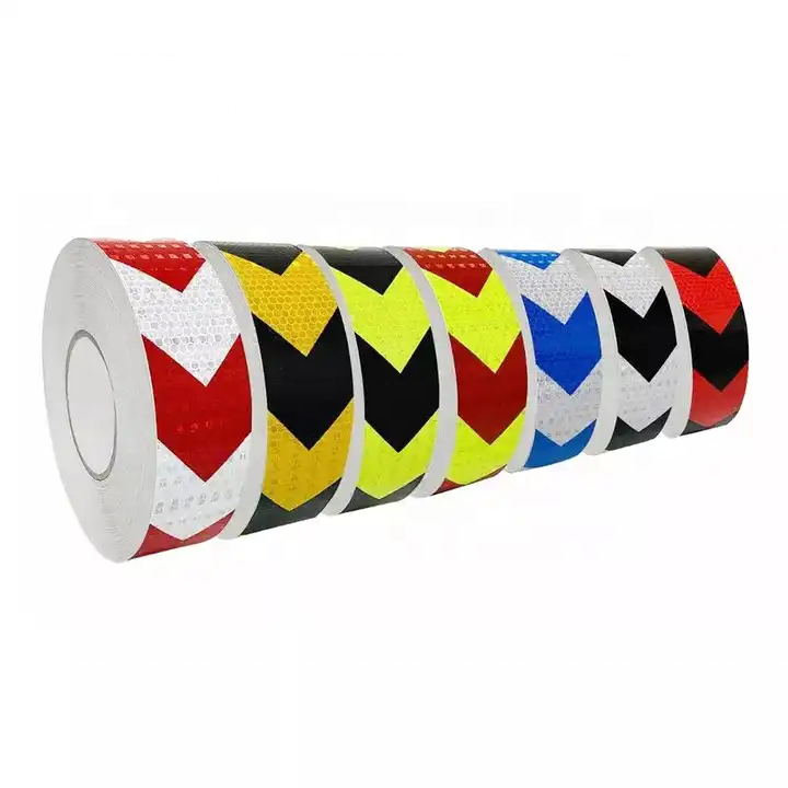 Customized LOGO PET Material Edge Sealed Reflective Material Conspicuity Tape For Truck