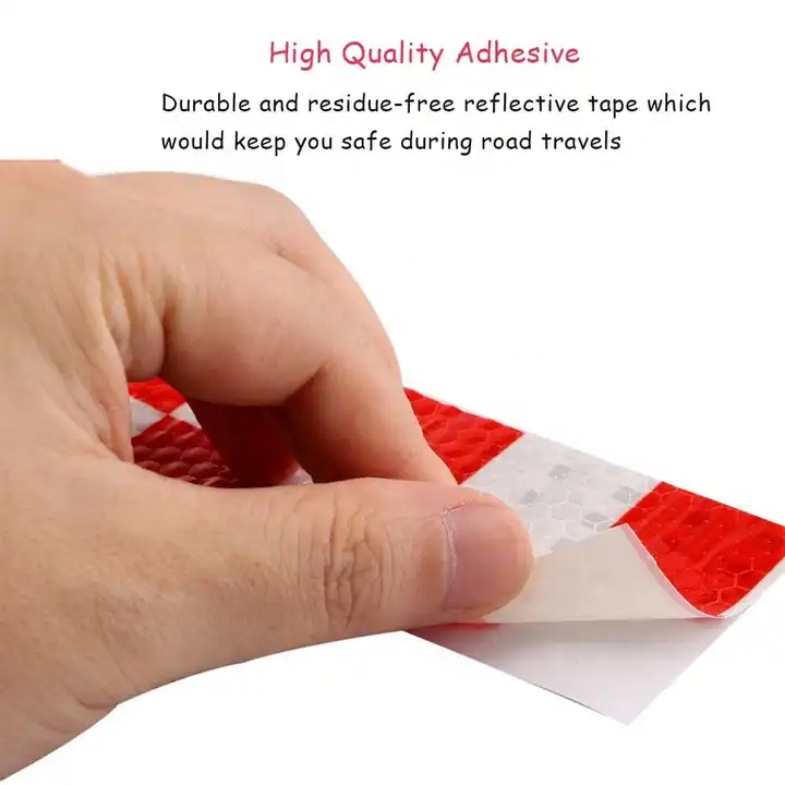 Customized LOGO PET Material Edge Sealed Reflective Material Conspicuity Tape For Truck