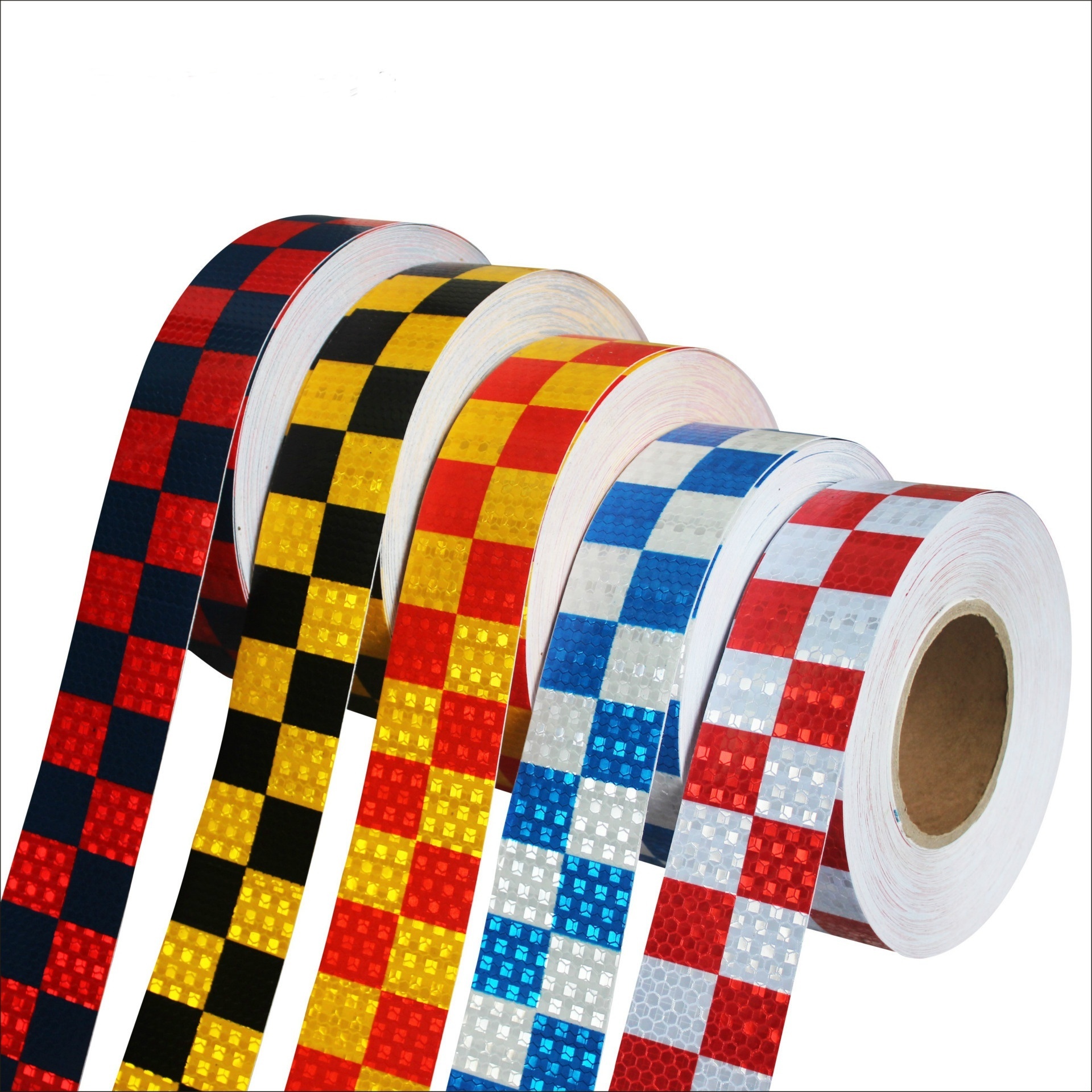 Customized LOGO PET Material Edge Sealed Reflective Material Conspicuity Tape For Truck