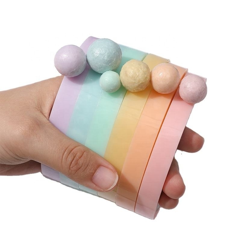 Decompression Sticky Ball Tape Rainbow Colorful Waterproof DIY Masking Tape