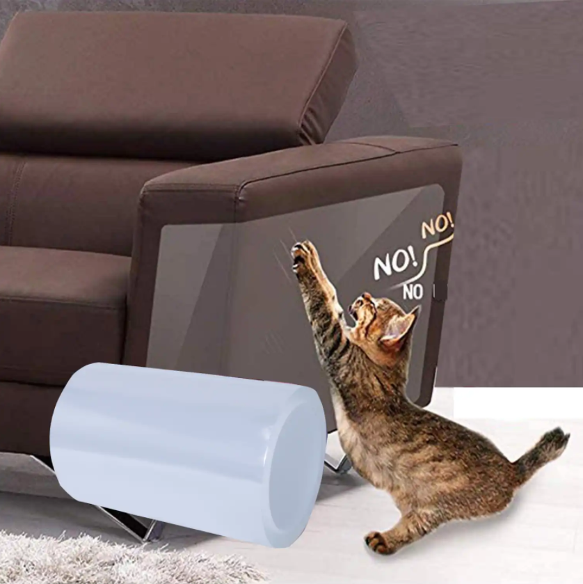 Double Sided Sticky Tape Anti Scratch Training Sticky Strips Tape Anti-Scratch Cat Training Tape Furniture Protector