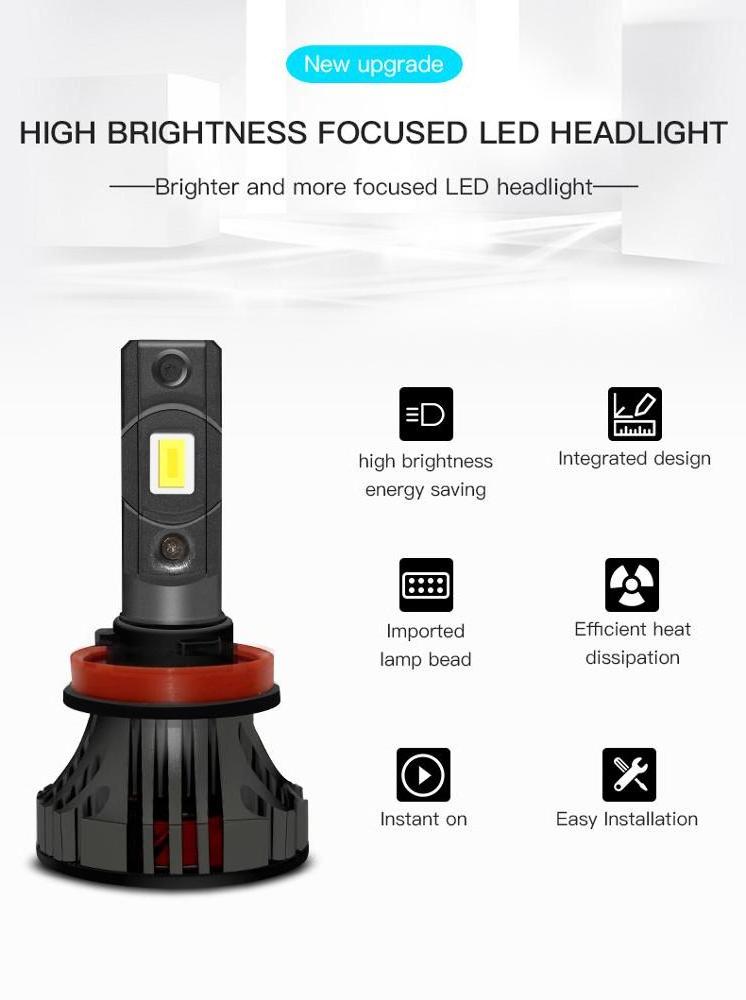 Wholesale Super Bright 80W 9000Lm H1 H4 H7 H11 Auto Car Led Headlight Bulb for Vehicles