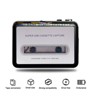 USB Cassette Capture Radio Player Portable USB Cassette Tape to MP3 Converter Capture Audio Music Player Tape Cassette Recorder