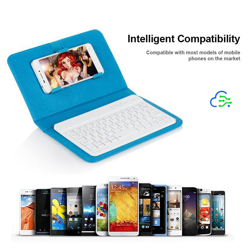 Mobile phone bt keyboard leather case wireless keyboard protective case three-system two-in-one mobile phone case