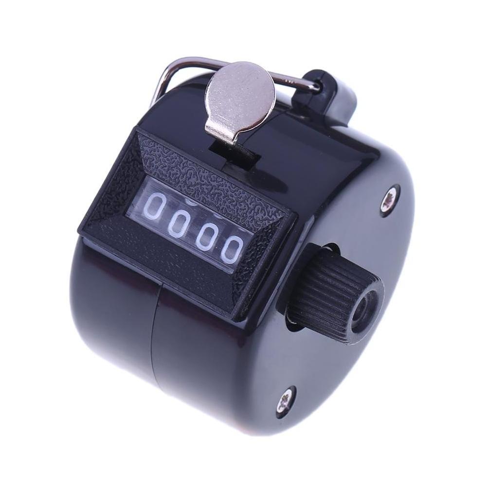 4 Digit Number Counters Hand Finger Mechanical Manual Counting Tally Clicker Timer Outdoor Sport Golf Soccer Counter Key Ring