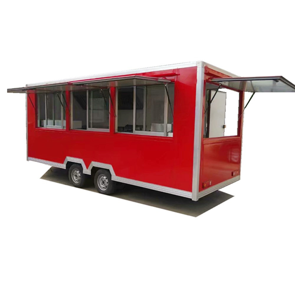 Most popular ice cream cart food frozen hotdog food trailer grill kiosk coffee bike for sale Square Food Trailer