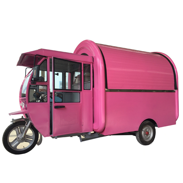 Small commercial air conditioner electric tricycle food trucks for sale in china food truck usa