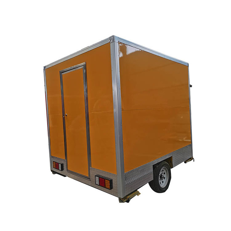 Perfect technology Strong safeguard shipping container food trailer big wheels bbq pizza food trailer