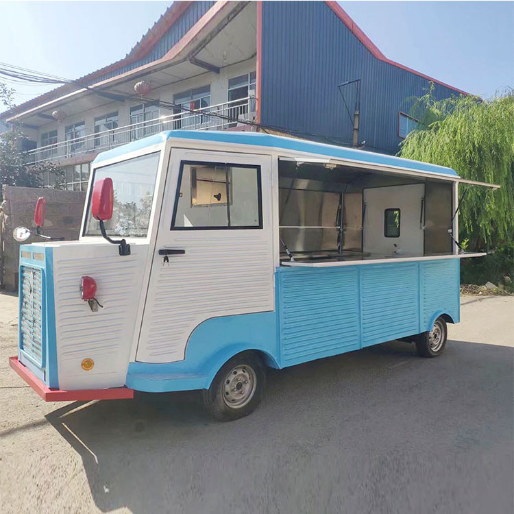 Beautiful High Quality Vintage Food Trailer Van Electric Mobile Food Truck With Ce Certification