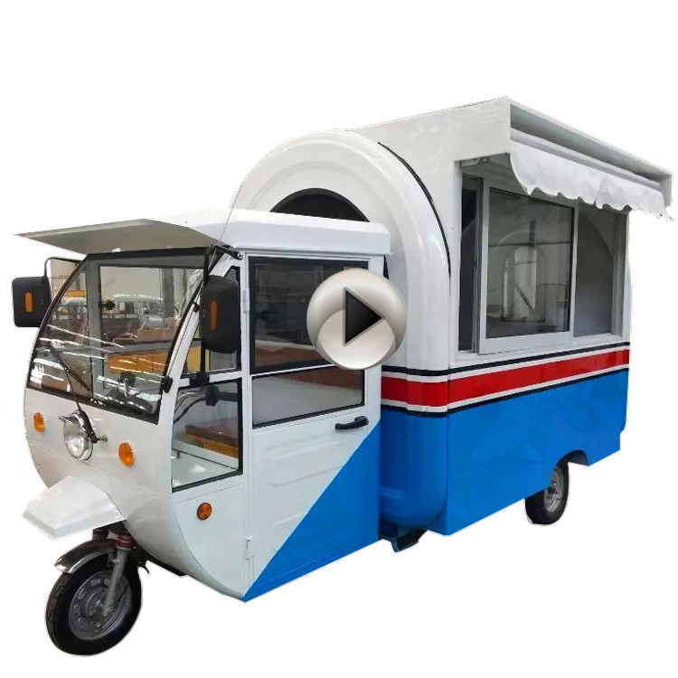 Best selling mobile electric tricycle food van kiosk motorcycle fast food cart for sale in USA