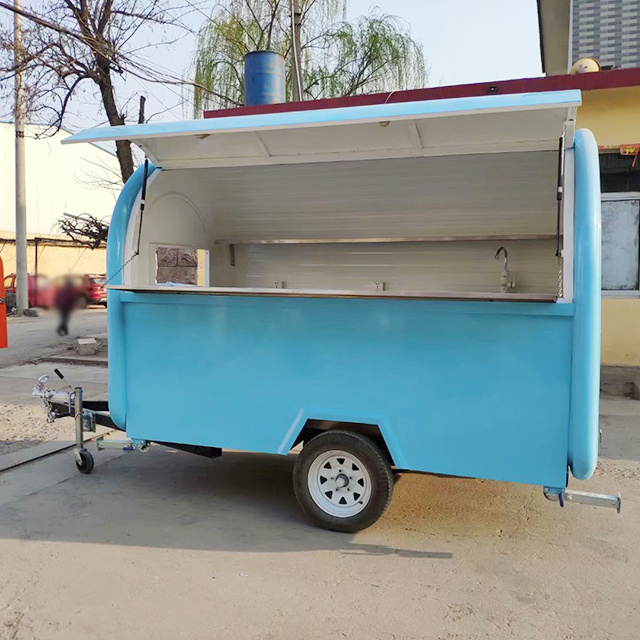 Chinese High Quality traction snack dining cart cheaper food trailer street mobile hot dog food carts for sale