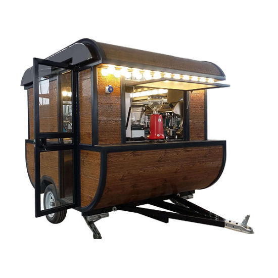 2022 Hot Selling Street Mobile Coffee Shop Bakery Food Cart Trailer Popular Street Food Cart for Sale