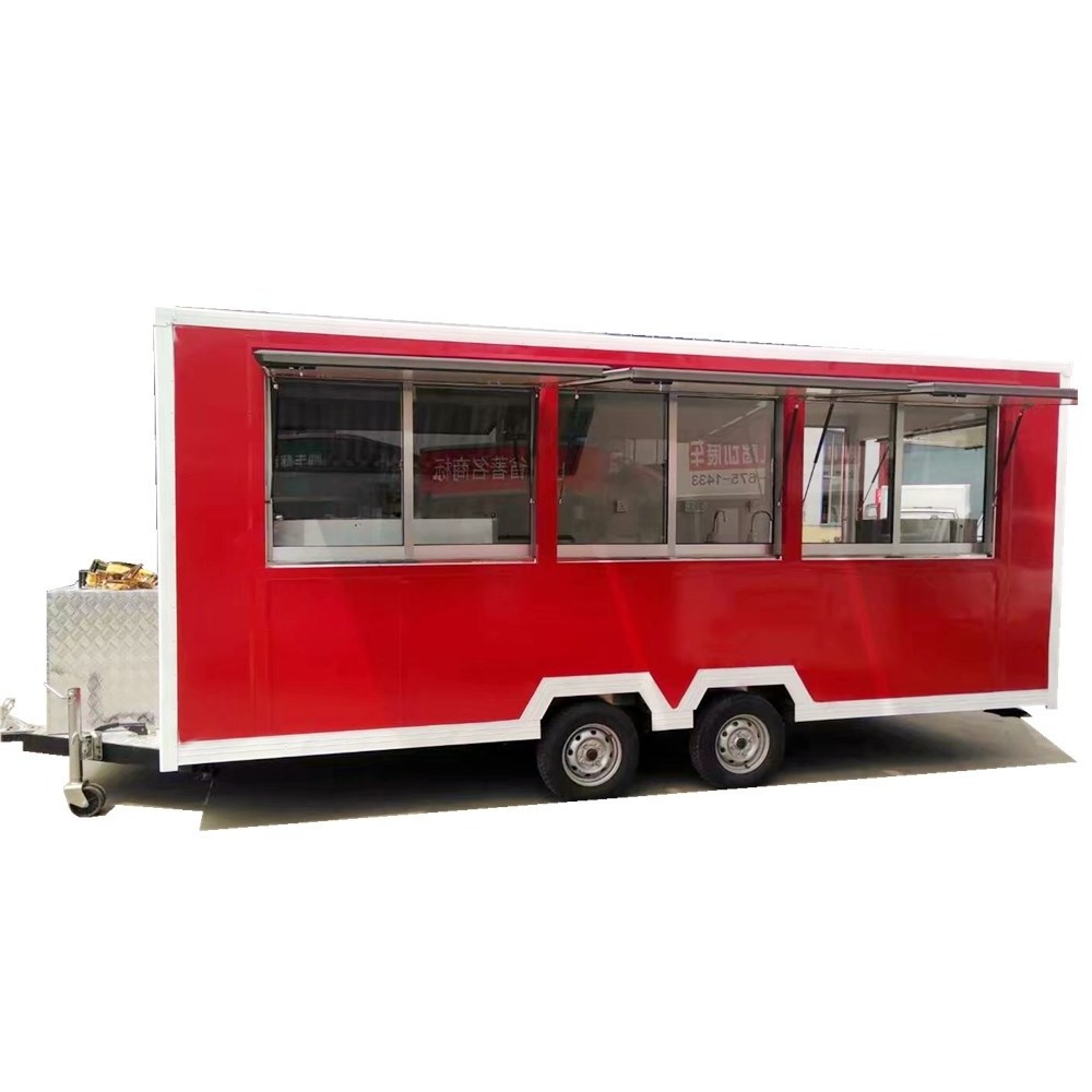 Most popular ice cream cart food frozen hotdog food trailer grill kiosk coffee bike for sale Square Food Trailer