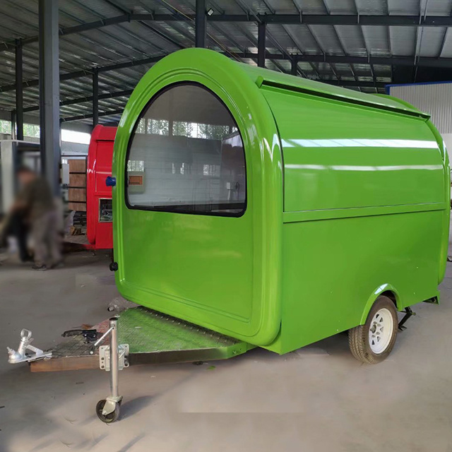 2022 Hot Selling Street Mobile Coffee Shop Bakery Food Cart Trailer Popular Street Food Cart for Sale