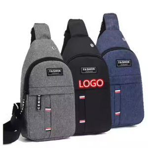 Waterproof Lightweight Nylon Crossbody Sling Backpack Men Fashion Chest Bag With Headphone Hole Sling Women's Bbags