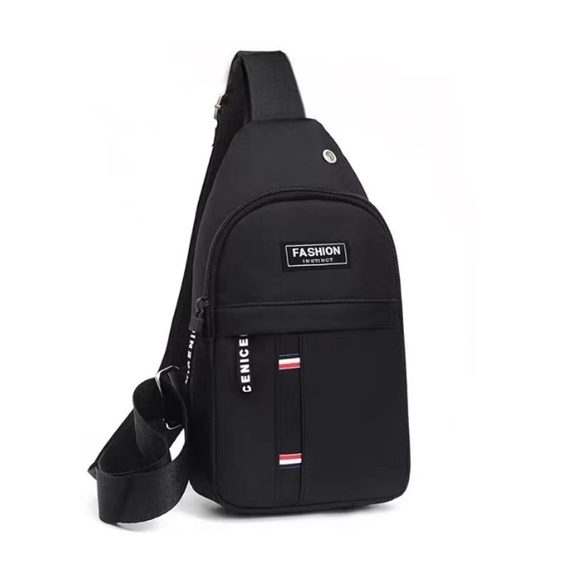 Waterproof Lightweight Nylon Crossbody Sling Backpack Men Fashion Chest Bag With Headphone Hole Sling Women's Bbags