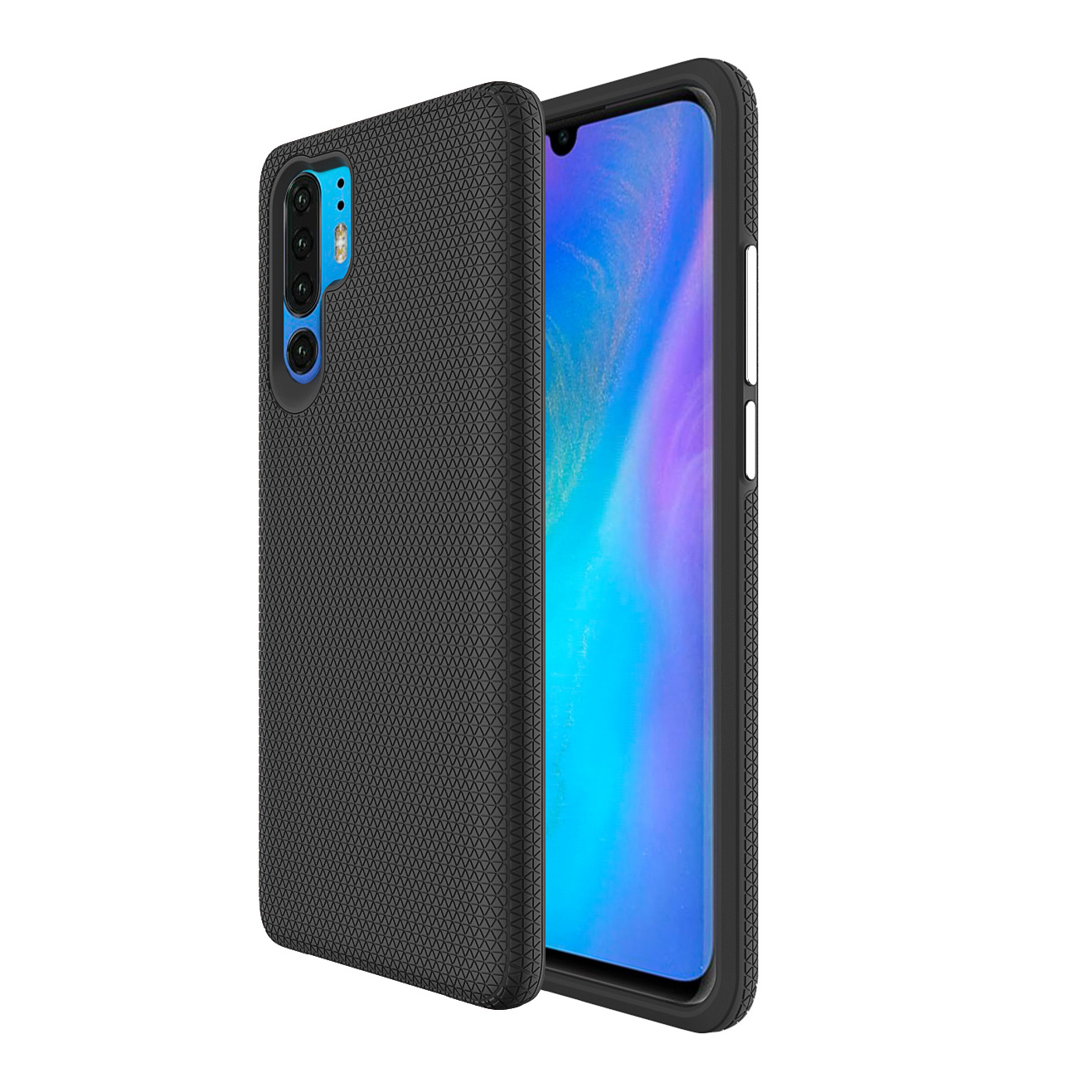 For Huawei P30 pro P30 P20 pro P20 Lite Drop- Resistant TPU PC Dual Material 2 in 1 Triangle Phone case