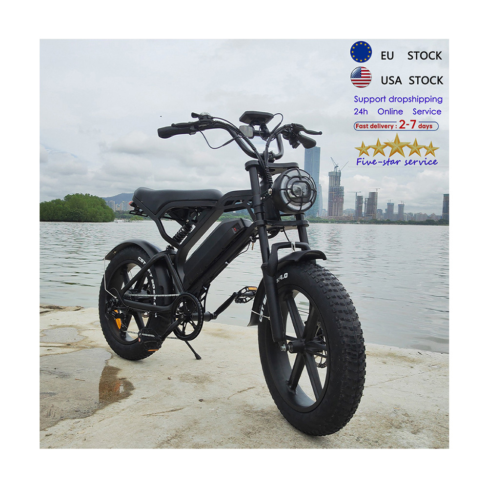 Fatbike V20 mountain e-bike eu warehouse offroad electric motorcycle hybrid ebike electric dirt bike