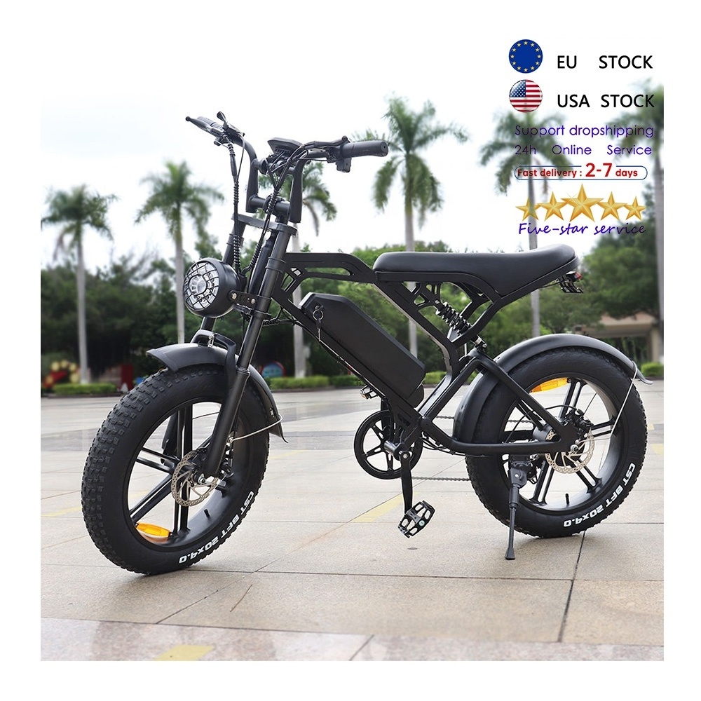 250W 350w 750W ebike 20 inch ebike dual battery electric chopper bike electric V20