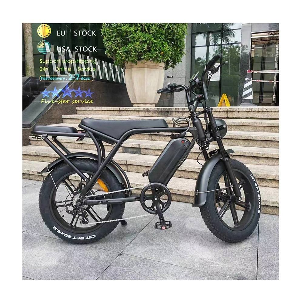 V8 2024 fatbike electric fat e bike ebike eu warehouse bicicleta eletrica