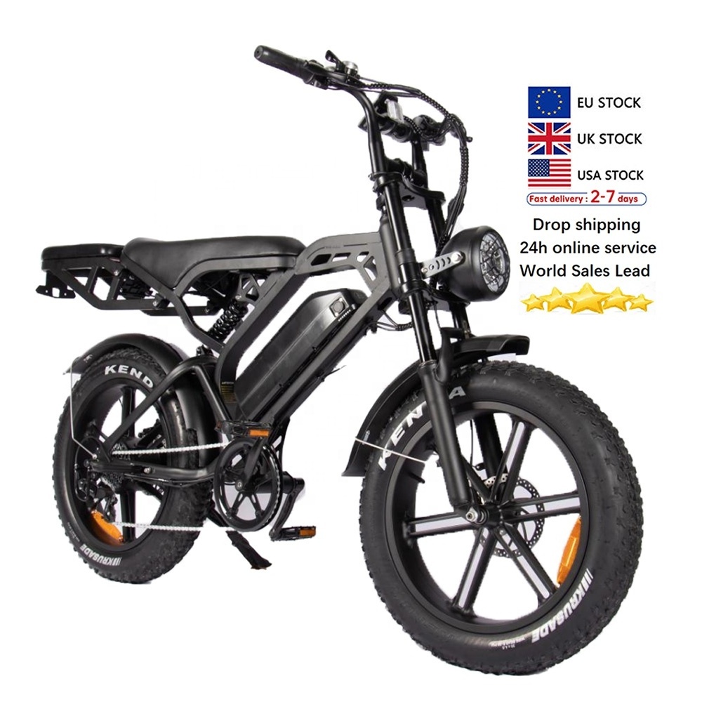 cheap electr bike price V20 pro enduro ebike EU Stock 250w fat tire e bike V20 Fatbike V20 electric bike V20