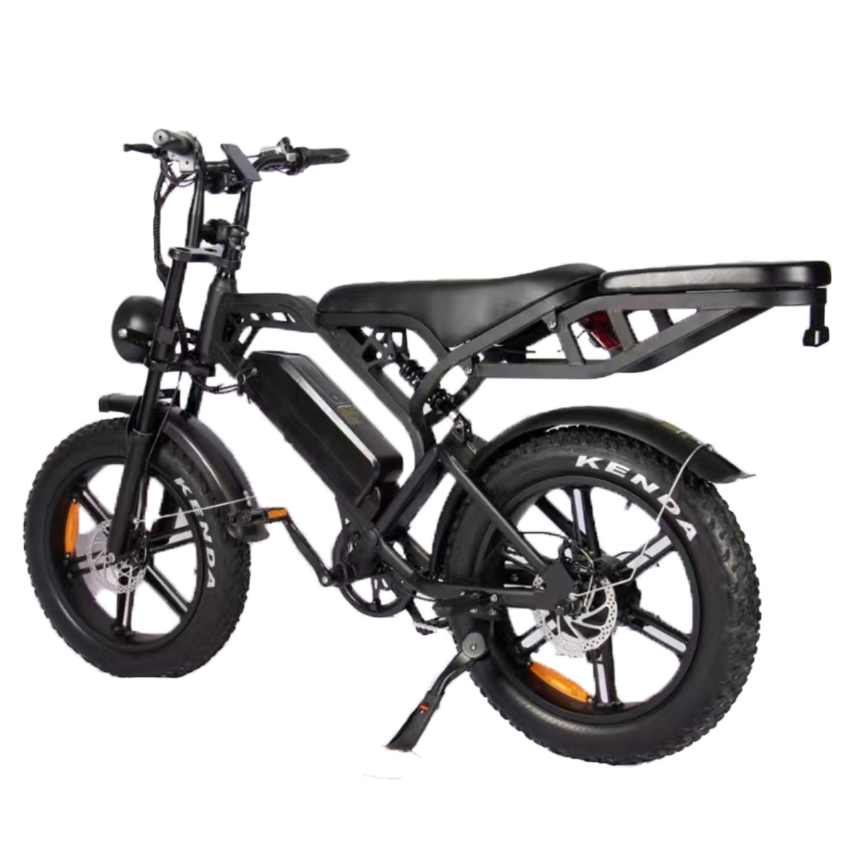 Fat tire  ebike V20 Pro 2 seat fatbike eu warehouse velo cargo 20 inch electric hybrid bike  electric dirt bike