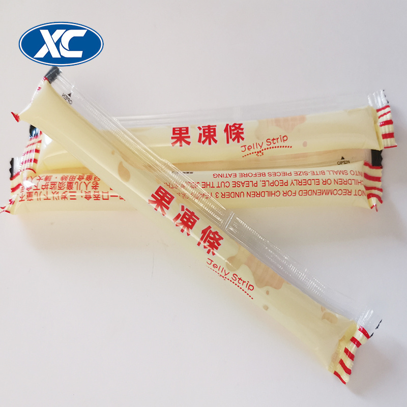 Easy Tear Ice Pop Jelly Strip Stick Automatic Plastic Packing Wrap Roll Film Candy Fruit Juice Plastic Soft Tube Bag