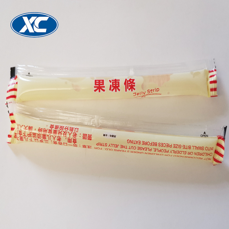 Easy Tear Ice Pop Jelly Strip Stick Automatic Plastic Packing Wrap Roll Film Candy Fruit Juice Plastic Soft Tube Bag