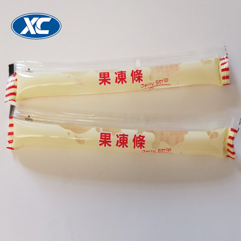 Easy Tear Ice Pop Jelly Strip Stick Automatic Plastic Packing Wrap Roll Film Candy Fruit Juice Plastic Soft Tube Bag