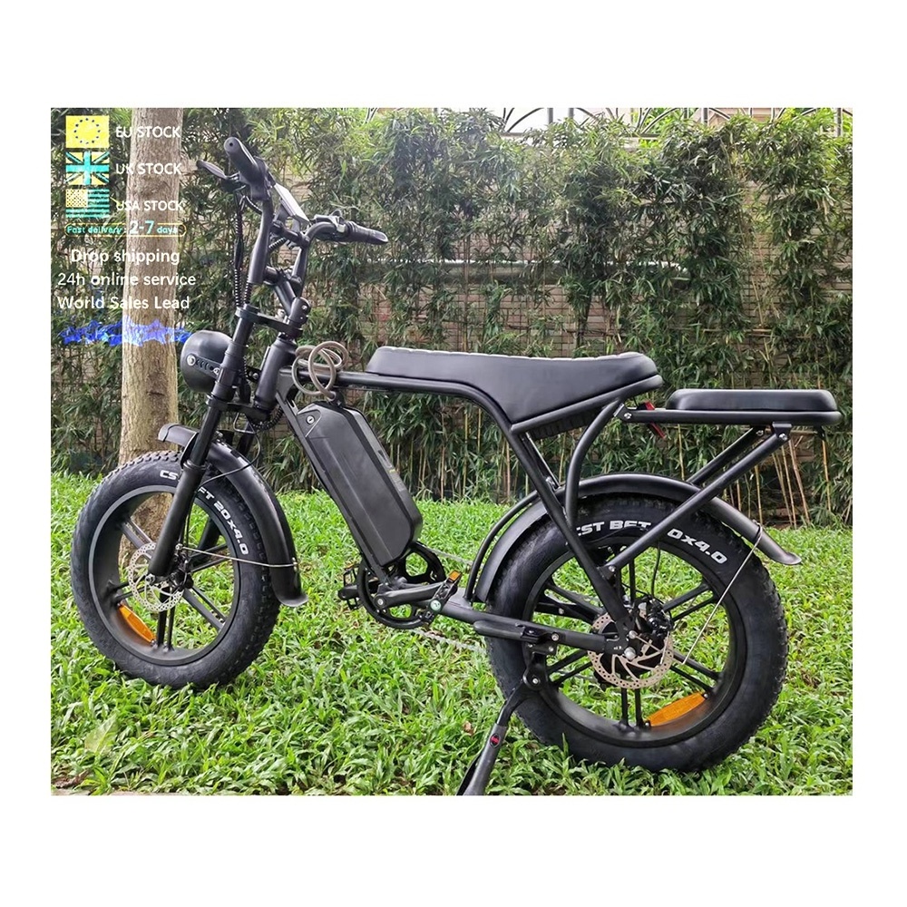 750W motorcycle electr Mountain e-bike 25km 50km high speed fat tire ebike ouxi v8 biycicle electric bike fatbike V8 e bike