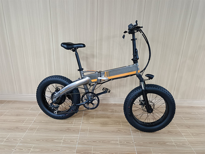 Folding Step Through Electric Bicycle 20 Inch Fat Tire 350w Ebike 48v Electric Bike 7 Speeds ebike